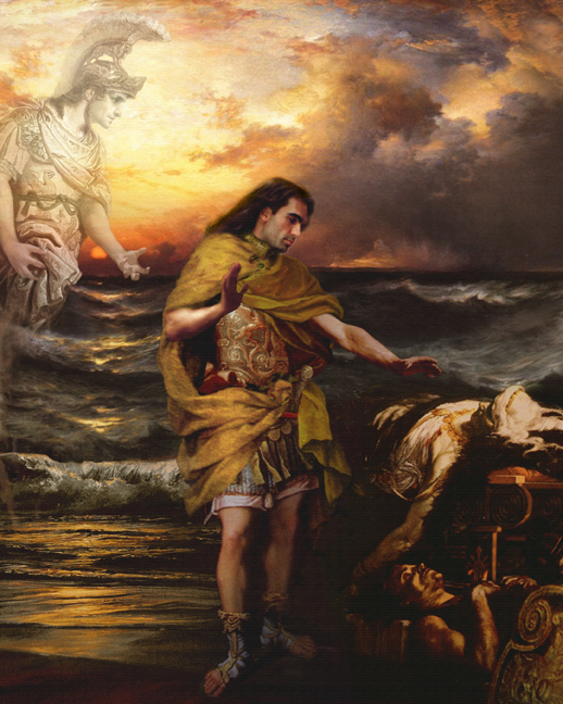 funeral of patroclas painting art myth illiad
